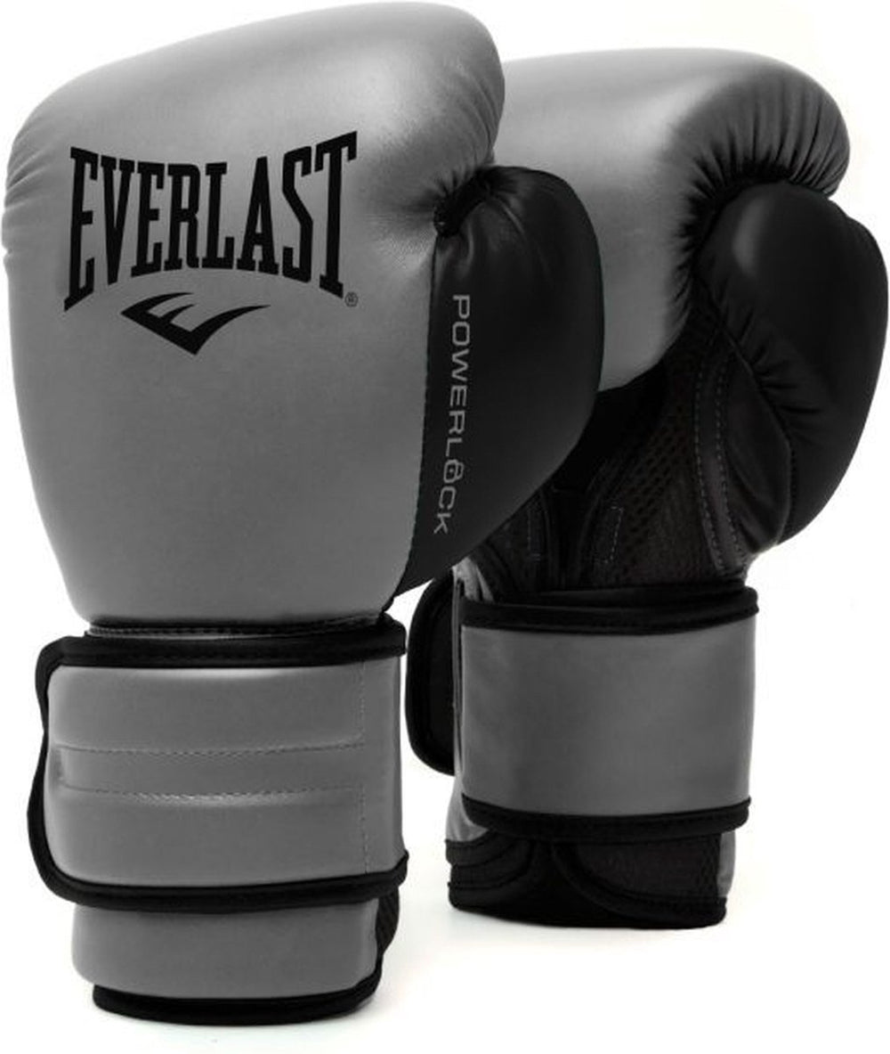 Everlast powerlock 2r training glove, charcoal 16-oz