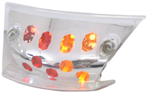 Feu arrière 'Led' + clignotant Edge Piaggio Zip 2000 - avec vitre transparente