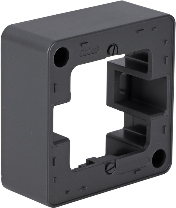 Berker q1 opbouwraam - inbouw - 1-voudig - antraciet