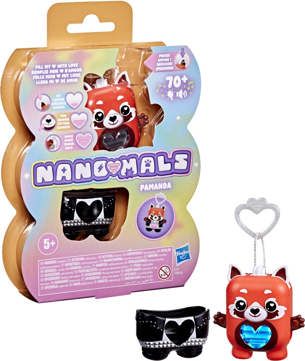 Nano-mals pamanda de rode panda - interactief elektronisch friemelspeelgoed