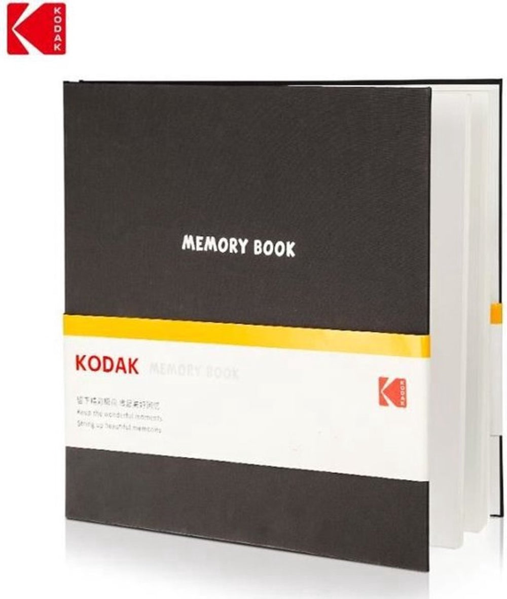 Kodak 9891312 - fotoalbum van 20 zelfklevende pagina's, formaat 32,5x33cm, zwart