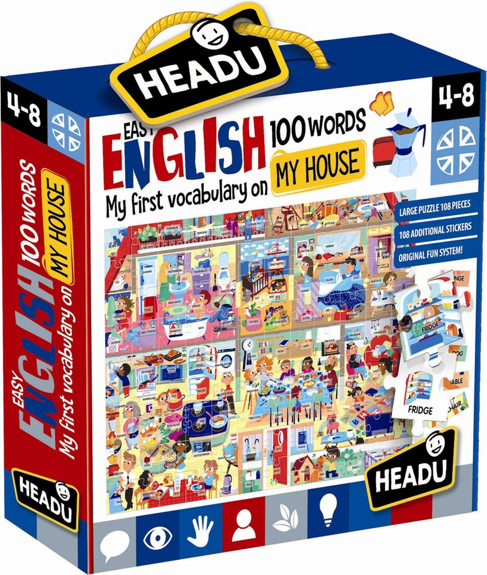 Headu Easy Engels 100 woorden Mijn huis, 108e. (EN)