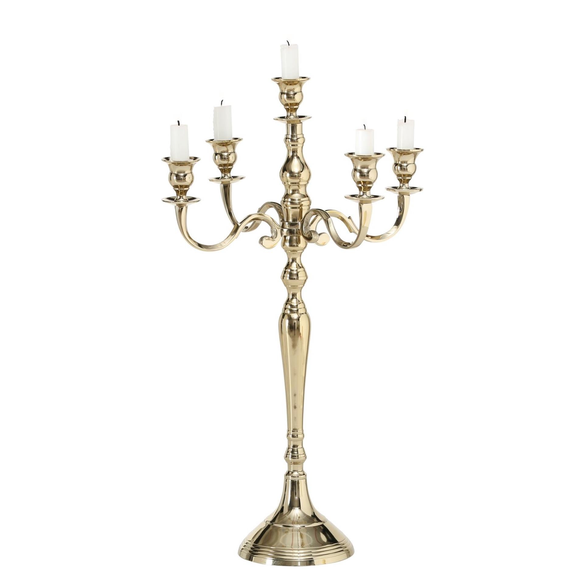 Boltze home kandelaar victoria goud 37x63cm