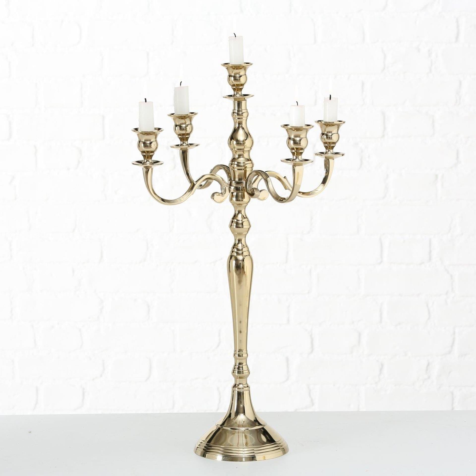 Boltze home kandelaar victoria goud 37x63cm