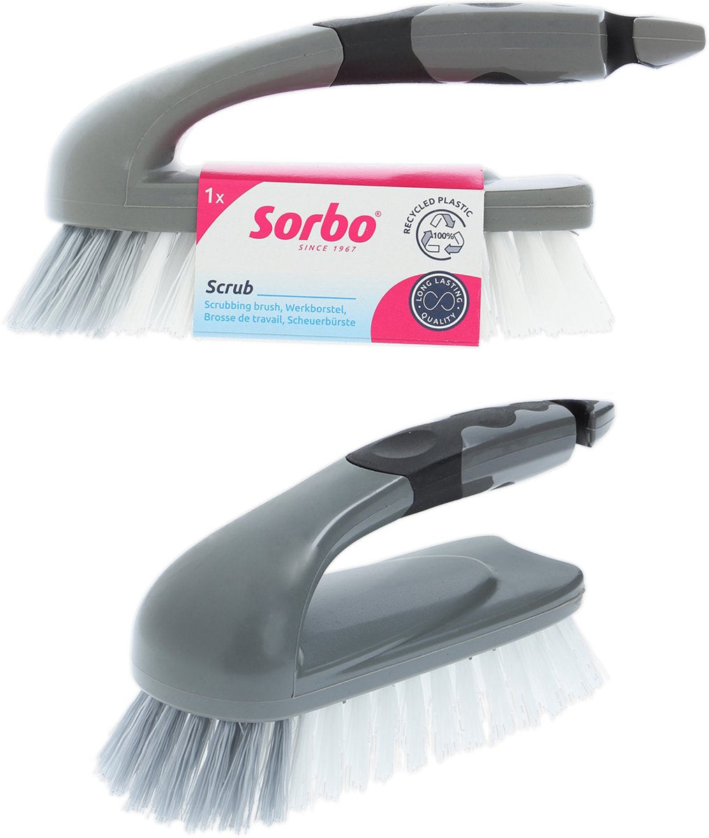 Sorbo recycled werkborstel - schrobborstel voor werkplaats, garage en tuin - gerecycled materiaal