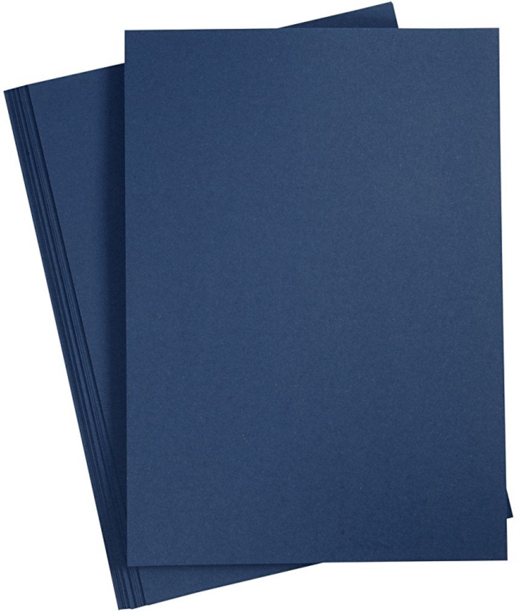 Creativ company papier blauw a4 110gr, 20st.