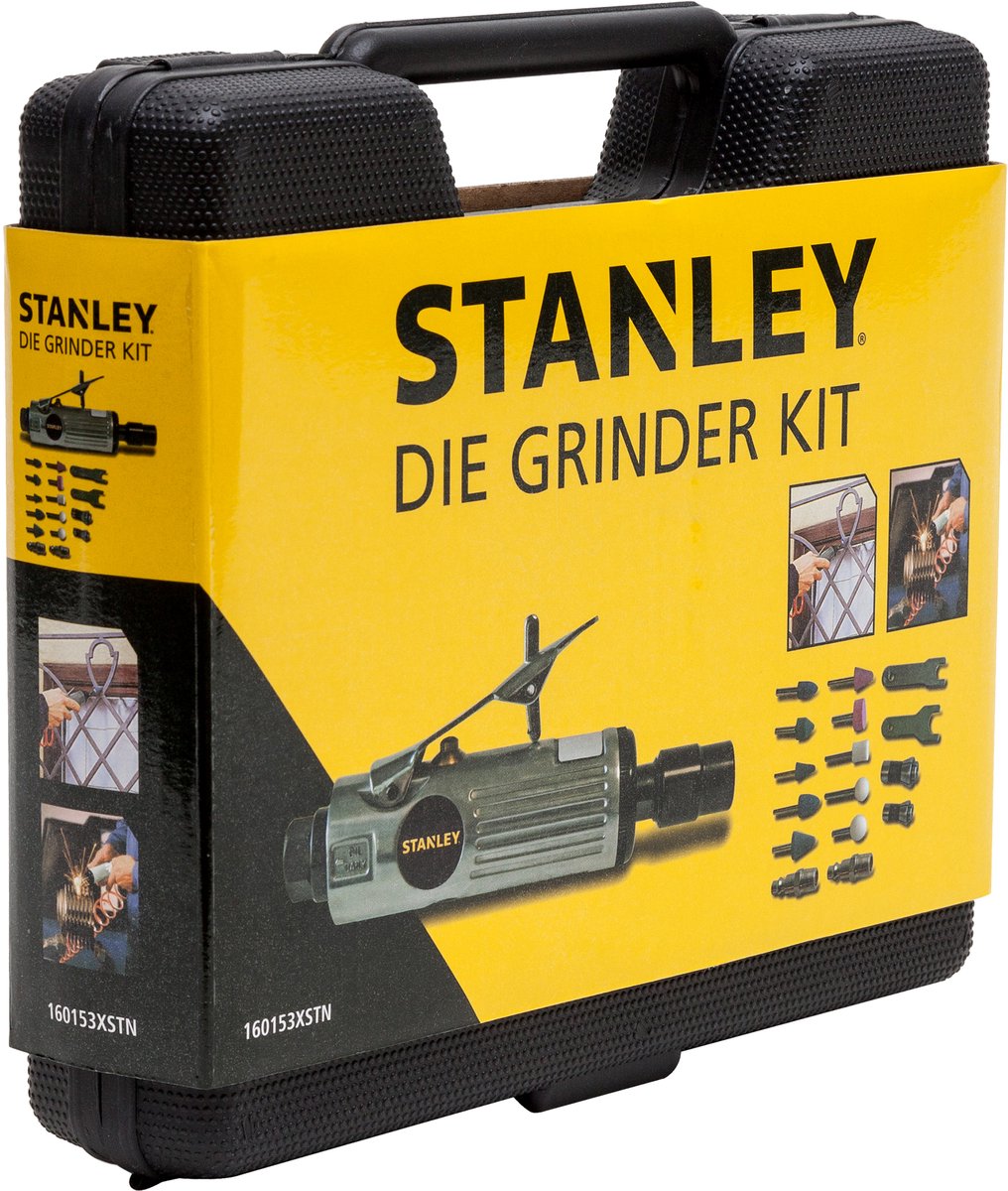 Stanley pneumatische stiftslijper + accessoires