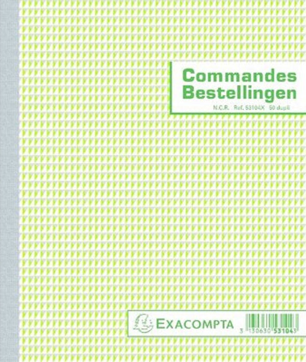 Exacompta - bestelbonboek fr nl 210x180mm 50pag 2-voud
