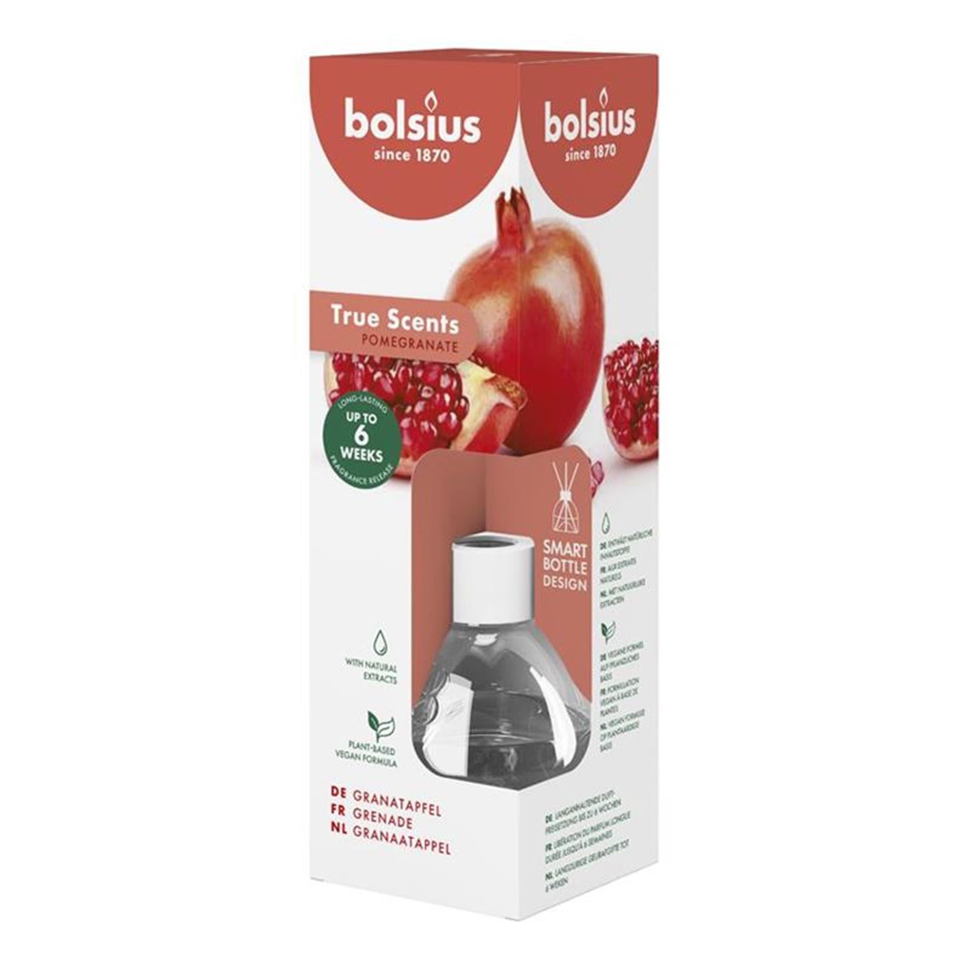 Bolsius geurstokjes 60ml granaatappel