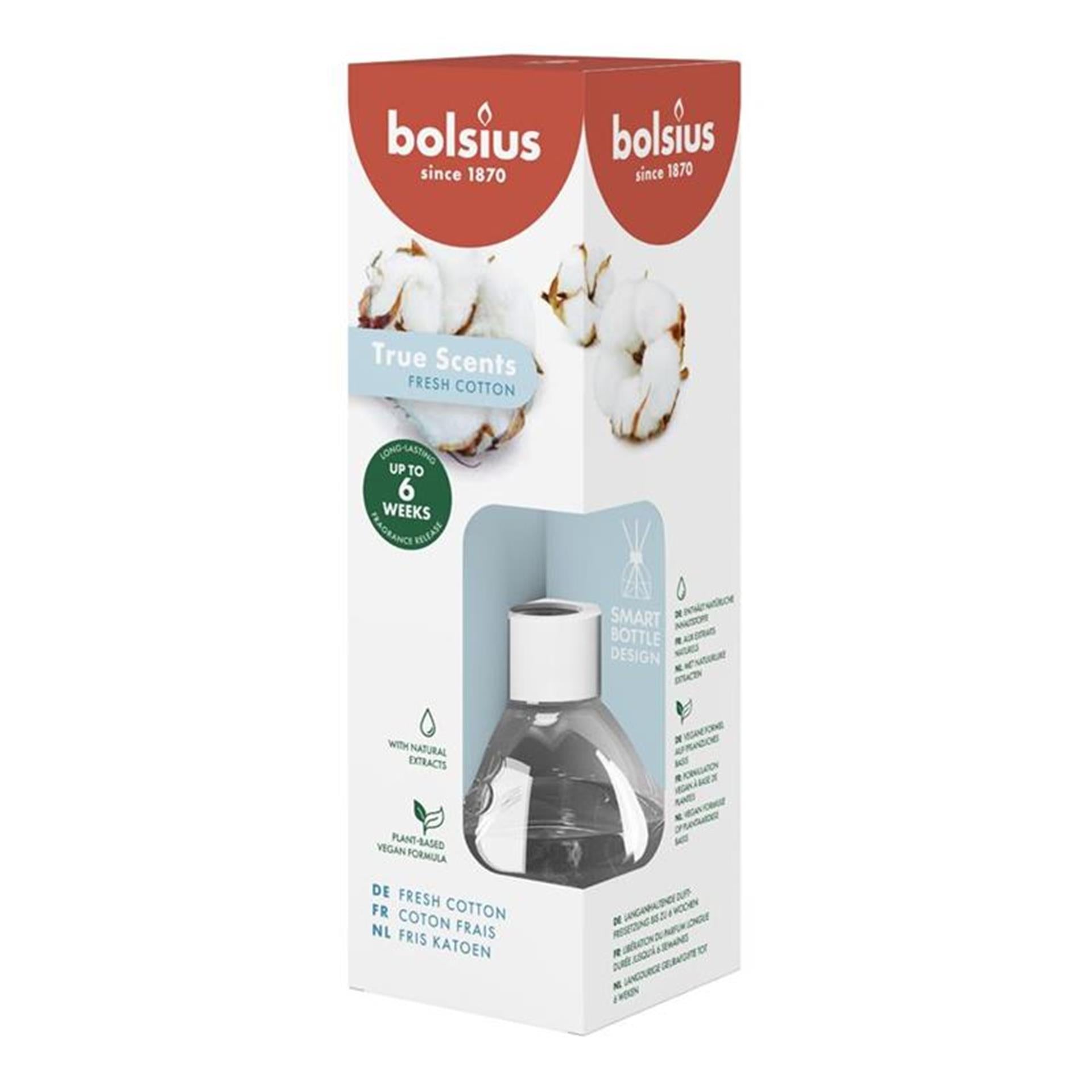 Bolsius geurstokjes 60 ml vers katoen