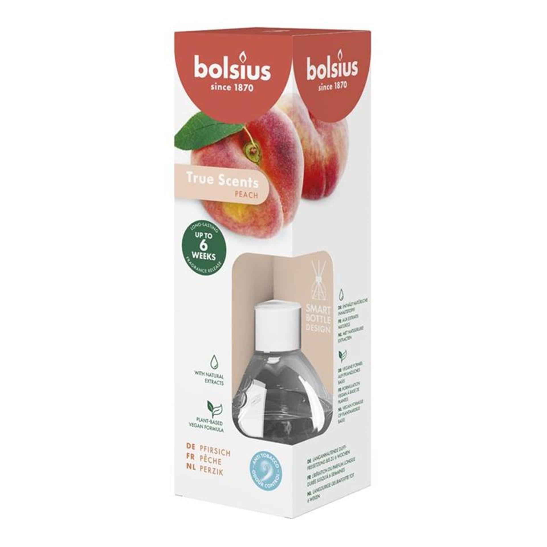 Bolsius geurstokjes 60 ml perzik