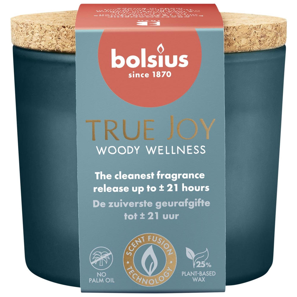 Bolsius geurglas + deksel 66 83 woody wellness