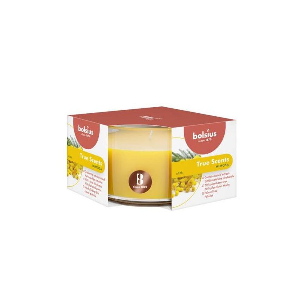 Bolsius geur stompkaars 50 80 true scents mimosa
