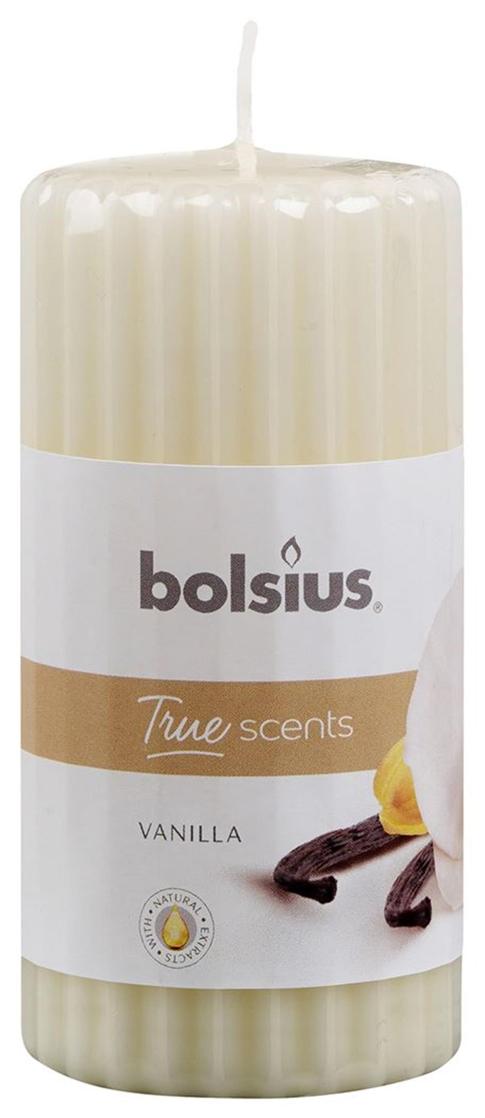 Bolsius stompkaars geur vanille 120 58