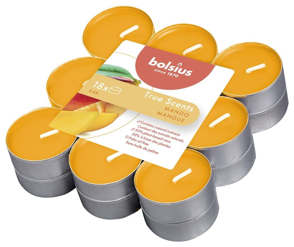 Bolsius echte geuren mango geurtheelichten 4u