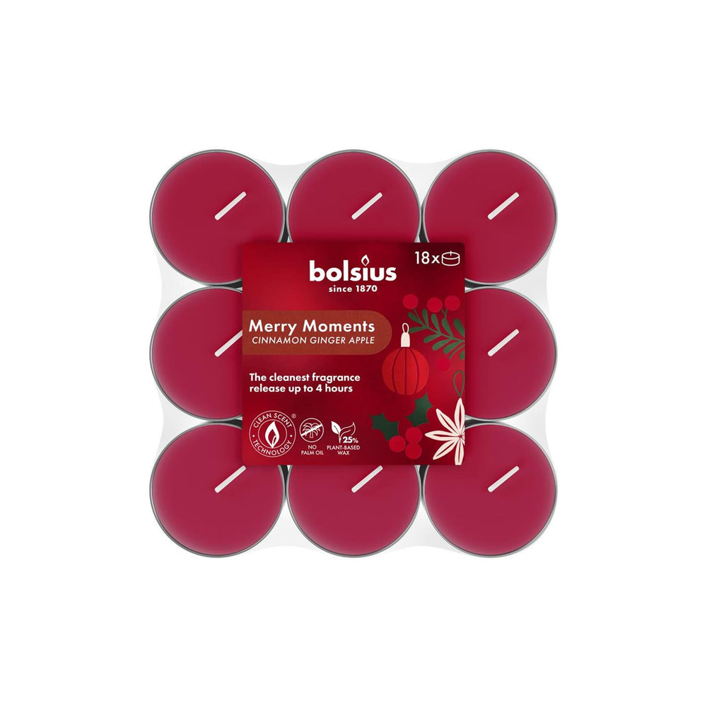 Bolsius geurtheelicht merry moments 4u 18 stuks