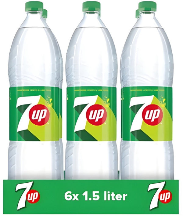 7up - regular - 6 x 1,5 liter - voordeelverpakking