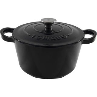 Braadpan tomado gietijzer zwart 24 cm