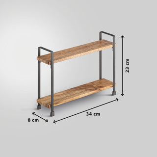 Metaltex york lava kruidenrek 2 etages 8x34x23 cm