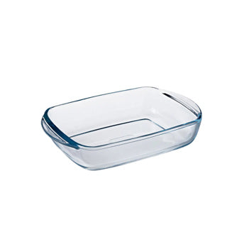 Pyrex kookopbergruimte 1,7l 28x20cm schaal met deksel deksel