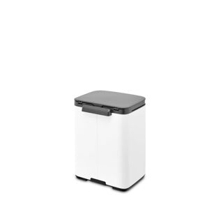 Brabantia bo afvalemmer, 4l - wit