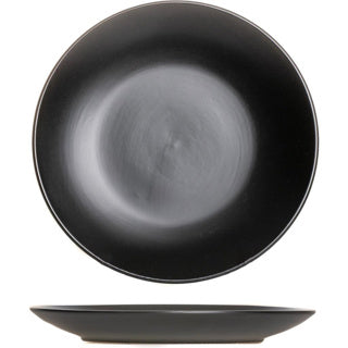 Bord 21cm mat zwart | 6 stuks