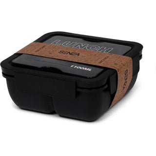 Senza lunchbox 1100 ml tarwestro zwart
