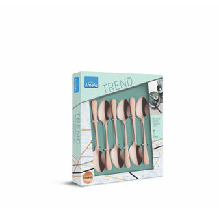 Amefa theelepels koper 6 stuks