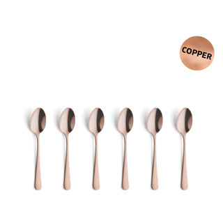Amefa austin vintage theelepels - 6 stuks - koper