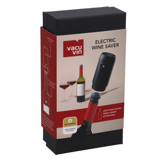 Vacuvin vacu vin elektrische wine saver – vacuümpomp voor wijn – inclusief 2 wijnstoppers – oplaadbaar via usb-c