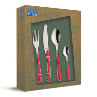 Amefa bestekset eclat 24 delig framboos