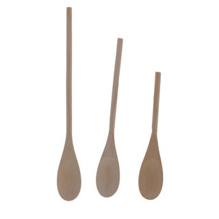 Keukengereedschap houten lepels set van 3