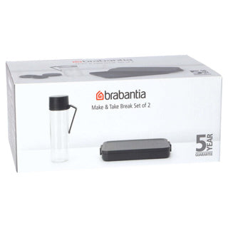Brabantia breakset make take 2-delig donkergrijs