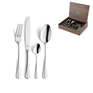 Amefa bestekset 24dlg stokbrood luxe houten kist