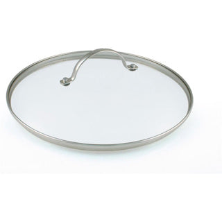 Greenpan universele glazen deksel 24cm - transparant - verhard glas - rvs