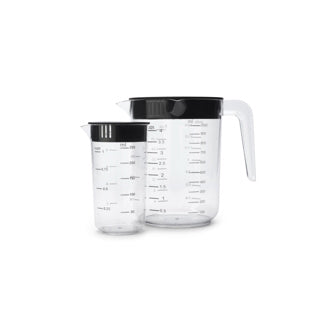 Brabantia smakelijk+ maatbeker set 2 delig donkergrijs