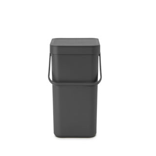 Brabantia sort go prullenbak - 12 liter - dark grey