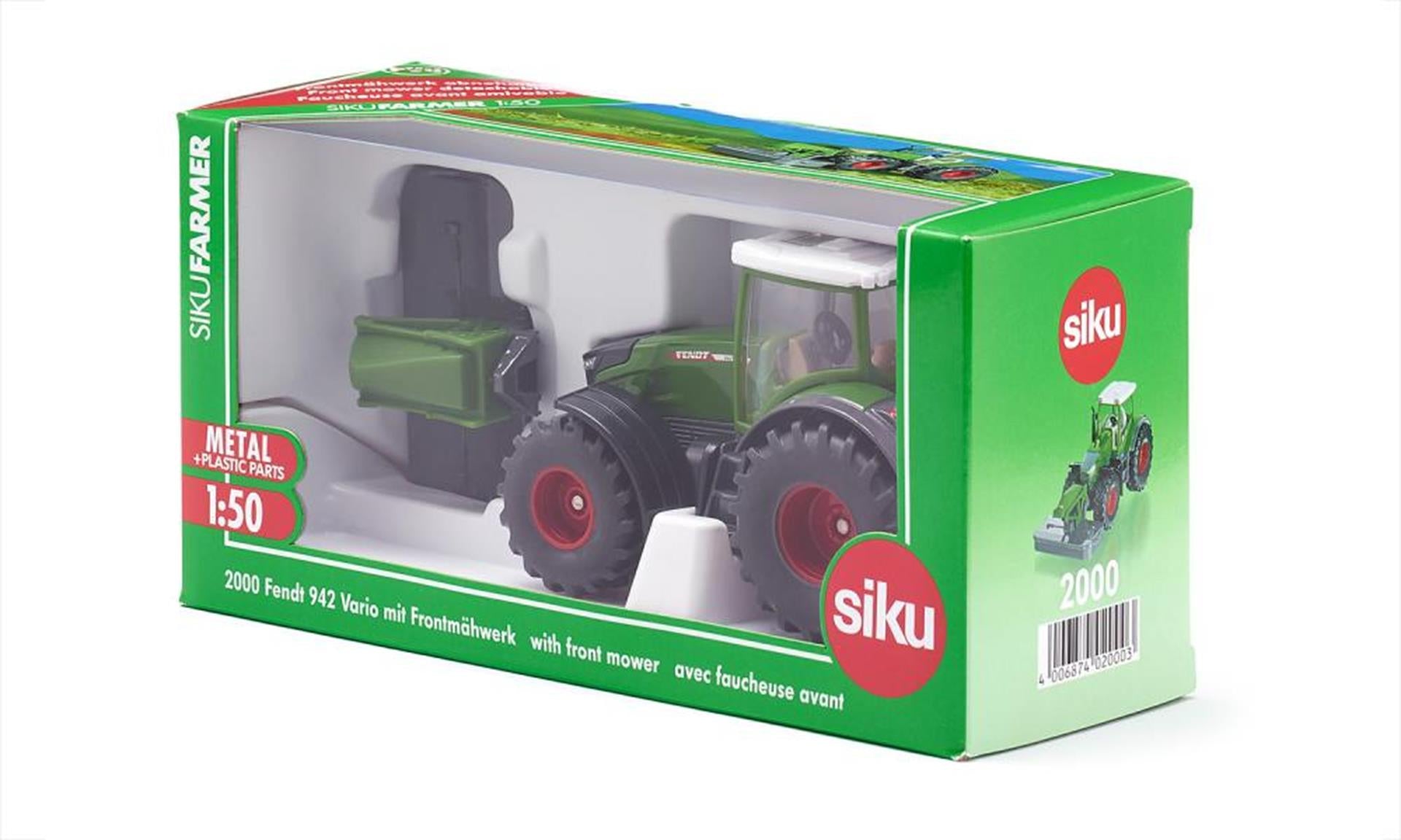 Siku 2000 fendt 942 vario met voormaaier