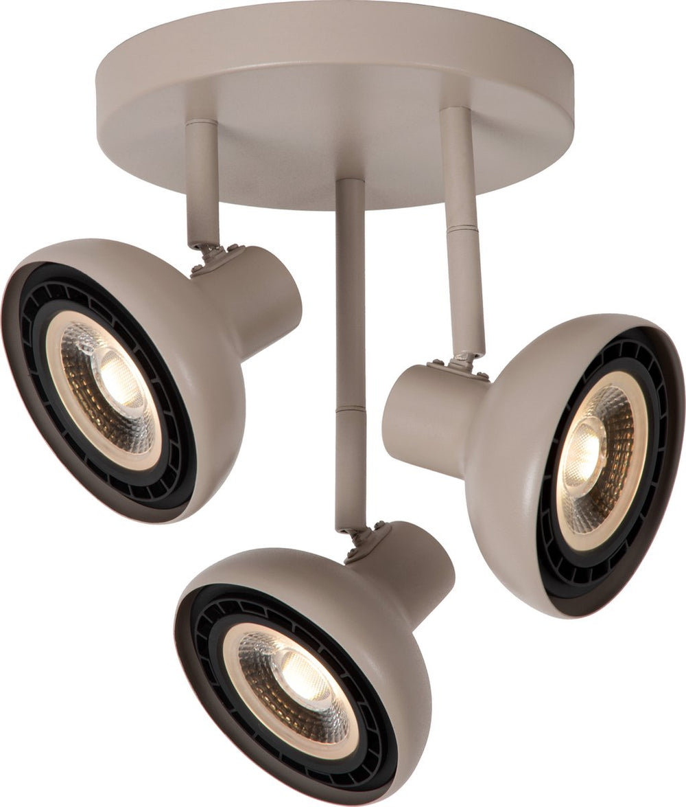 Lucide sensas - plafondspot (plafondlamp) - ø 25,8 cm - 3xgu10 (es111) - beige
