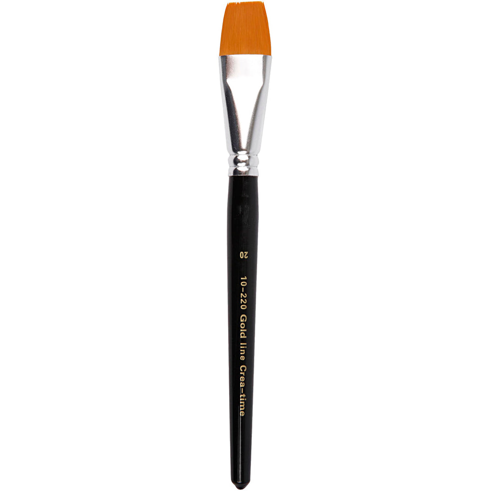 Gold line penselen, afm 20, l: 21 cm, b: 24 mm, plat, 6 stuk 1 doos