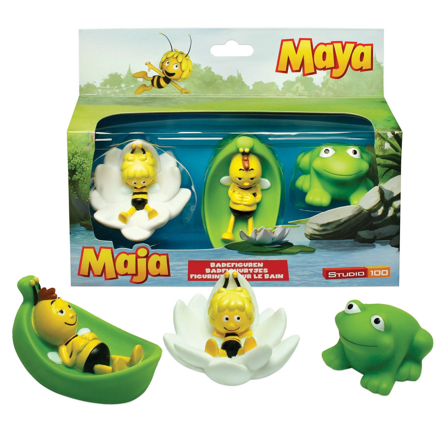 Studio 100 maya de bij badfiguurtjes, 3st.