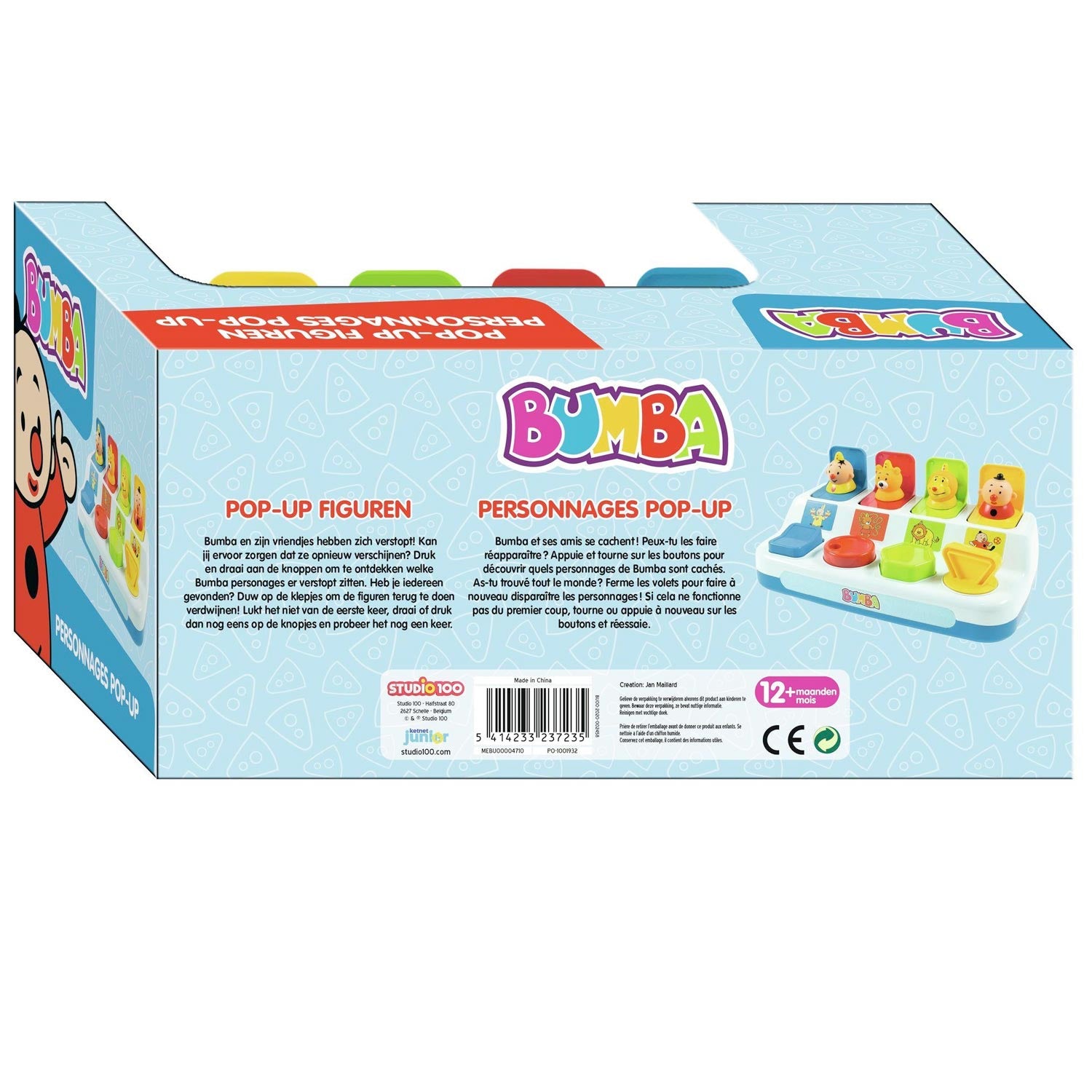 Studio 100 bumba pop-up figuren