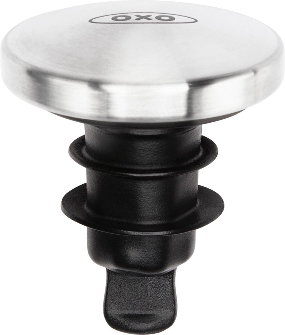 Oxo - wijnflesstop - steel - set 2 stuks