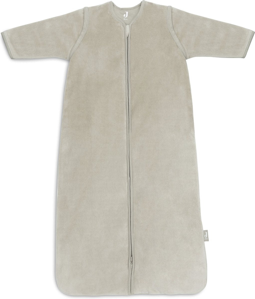 Jollein baby slaapzak winter met afritsbare mouw - 90cm velvet - olive green - winterslaapzak