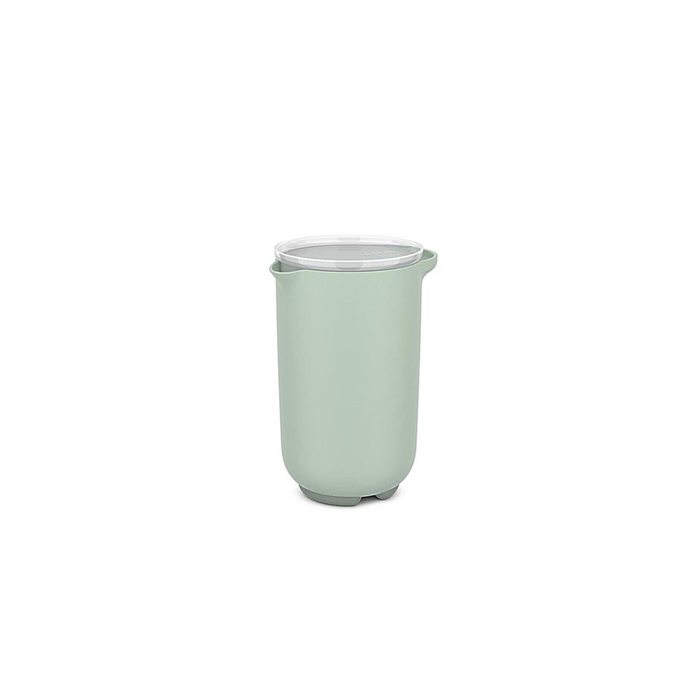 Mixbeker 1l met deksel nordic salie