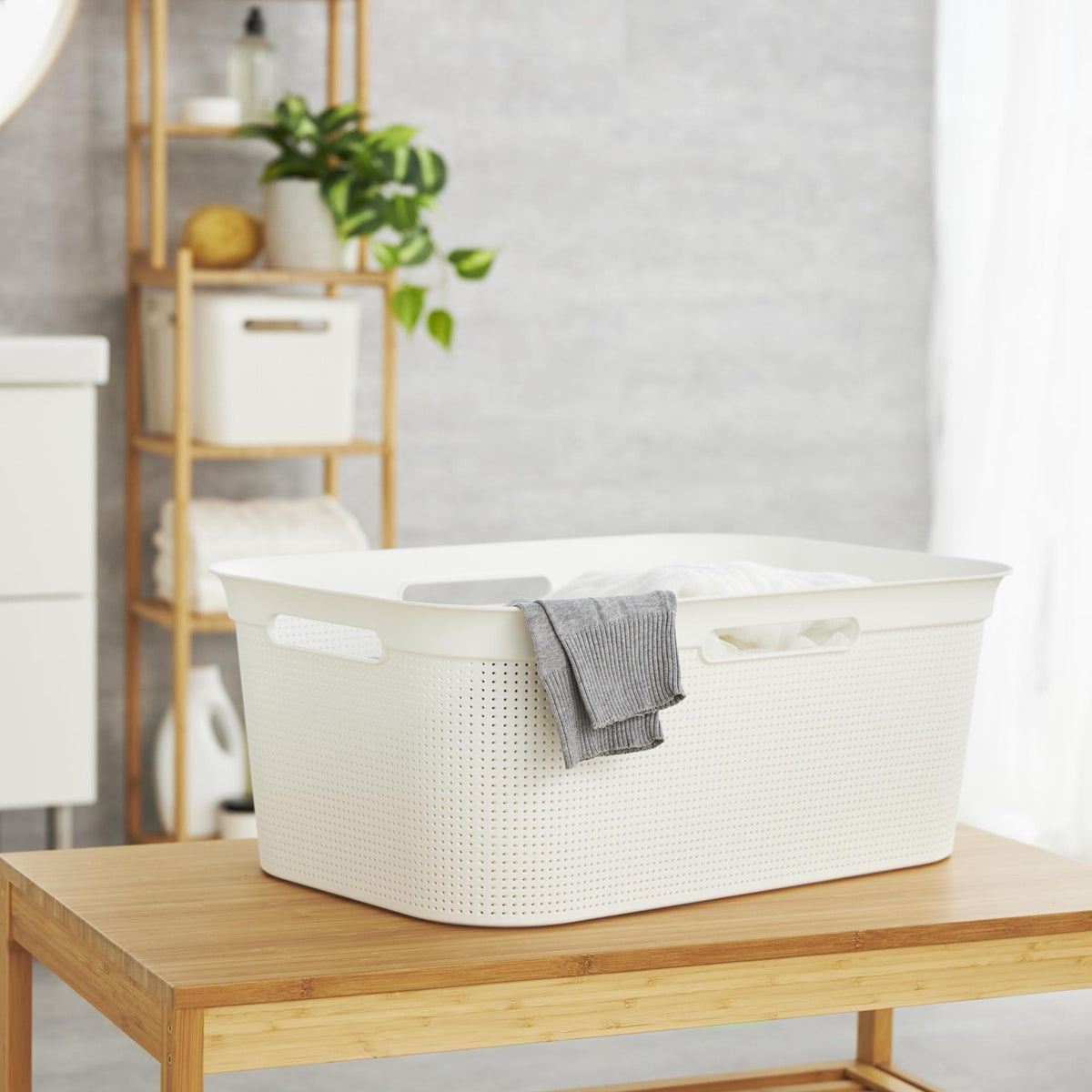 Rotho flexibele wasmand brisen 41 l wit