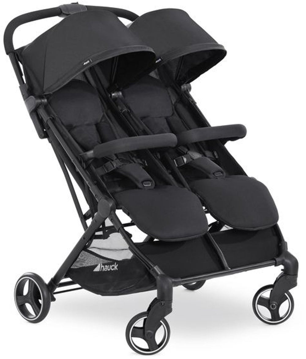 Hauck swift x duo - tweeling- en duobuggy - compact opvouwbaar - black