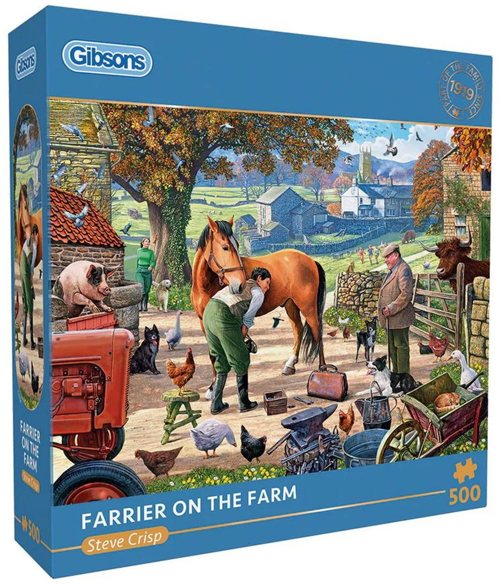 Gibsons - farrier on the farm (door steve crisp) - 500 stukjes 48×34cm (b×h) - legpuzzel voor volwassenen