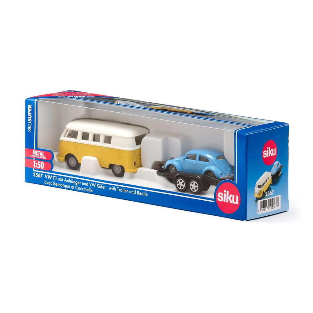 Siku vw t1 aanhangwagen een kever 2567
