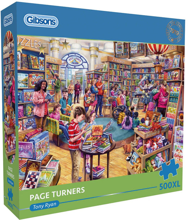 Gibsons - meeslepend boeken ( page turners ) - tony ryan - 500xl stukjes - 68×49cm - legpuzzel voor volwassenen